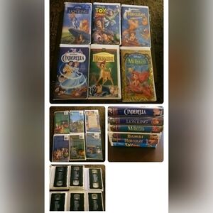 Disney VHS Movies Lot Of 6